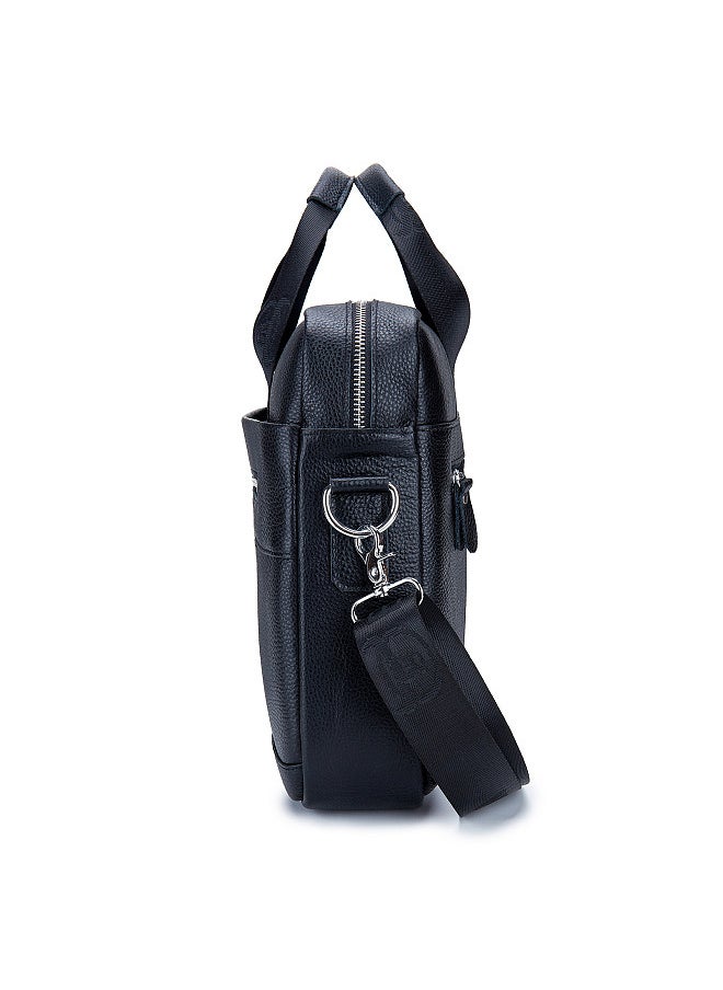 BULLCAPTAIN - Men Leather Messenger Bag Satchel Bag Crossbody Shoulder Bag for Office School College Business Travel Bag - Image 1
