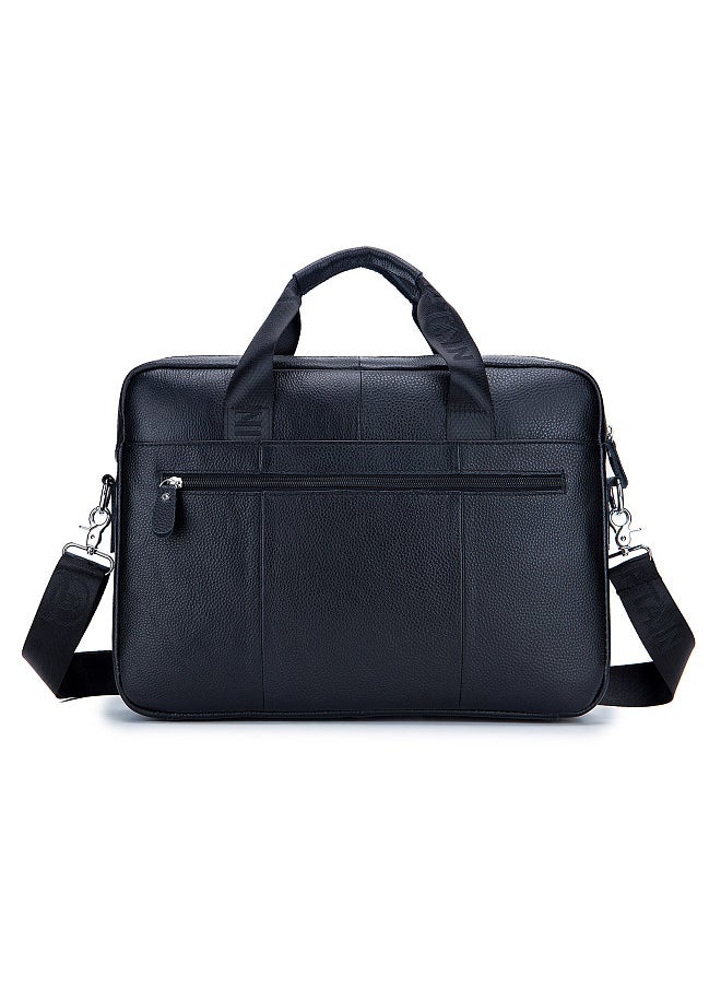 BULLCAPTAIN - Men Leather Messenger Bag Satchel Bag Crossbody Shoulder Bag for Office School College Business Travel Bag - Image 1