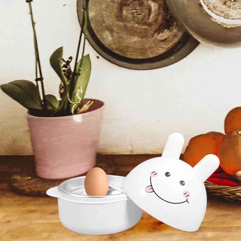 Microwave Safe Bunny Egg Poacher Steamer Cooker Dishwasher Portable Kitchen Gadget - Image 5