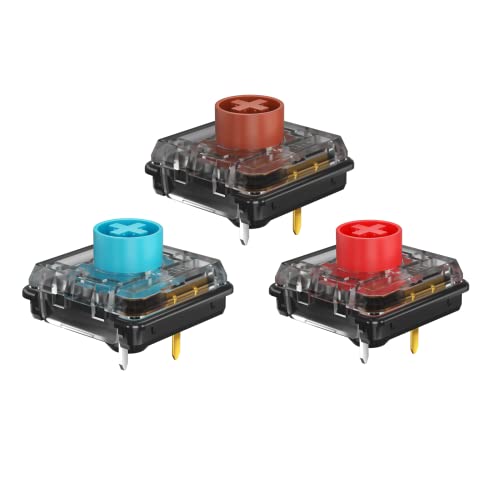 KAILH Low Profile Mechanical Keyboard Switch Choc V2 Low Profile Keystem DIY MX Switch Tactile Click Linear (10pcs, Blue) - Image 4