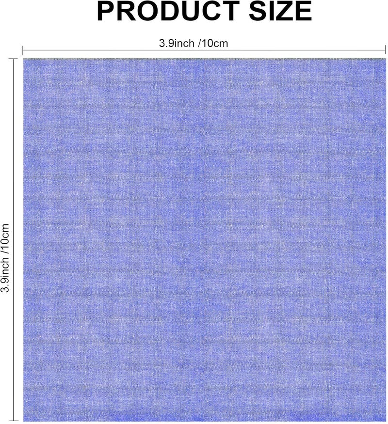 Konsait 100 Pieces 4 x 4 Multicolored Cotton Fabric Precut Fabric Squares Bundles for Sewing Craft Assorted Colors Quilting Patchworks for DIY Scrapbooking Cotton Blended Cloth - Image 2