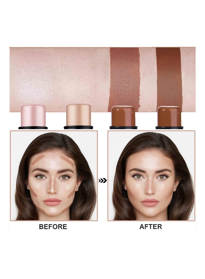 2 Pcs Concealer Stick Set, Non-Greasy & Non-Drying Cream Contour Makeup Pencil, Smooth Brightening & Shading, Long-Lasting Waterproof Matte Finish, Blendable & Lightweight for All Skin Types. - Image 5