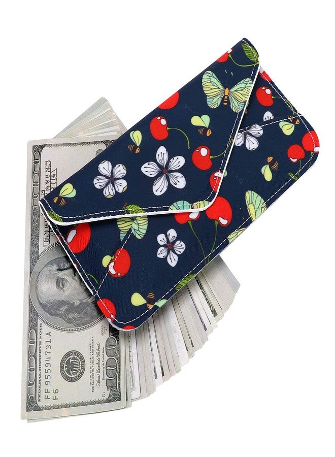 XEYOU Women's Card Wallet Envelope Style Credit Card Holder Cute Cash Wallet for Ladies (Cherry) - Image 4