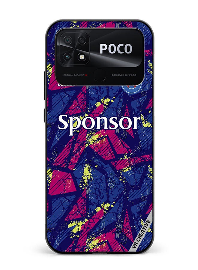 VR CREATIVE Protective Case Cover For Xiaomi Poco C40 Jersey Design Multicolour - Image 1