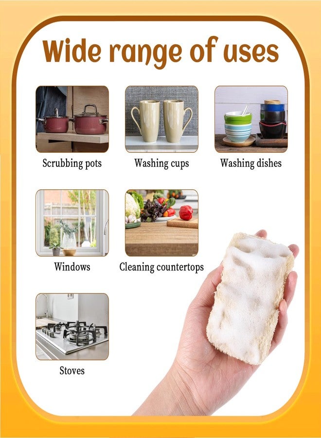 Aeaocvo 6 PCS Loofah Dish Sponge, Compostable Natural Sponges for Dishes, Natural Loofah Sponge for Kitchen - Image 4