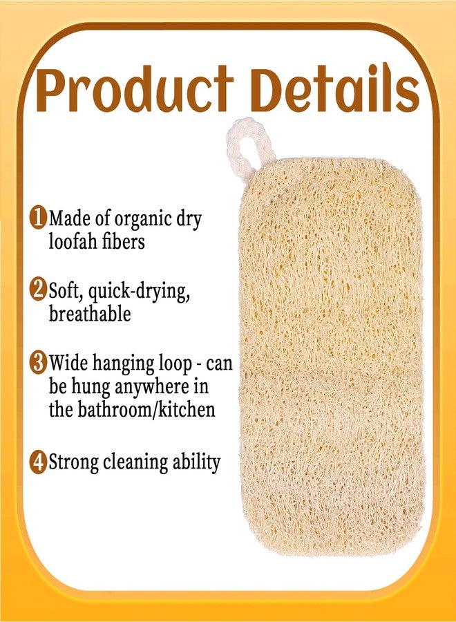 Aeaocvo 6 PCS Loofah Dish Sponge, Compostable Natural Sponges for Dishes, Natural Loofah Sponge for Kitchen - Image 3