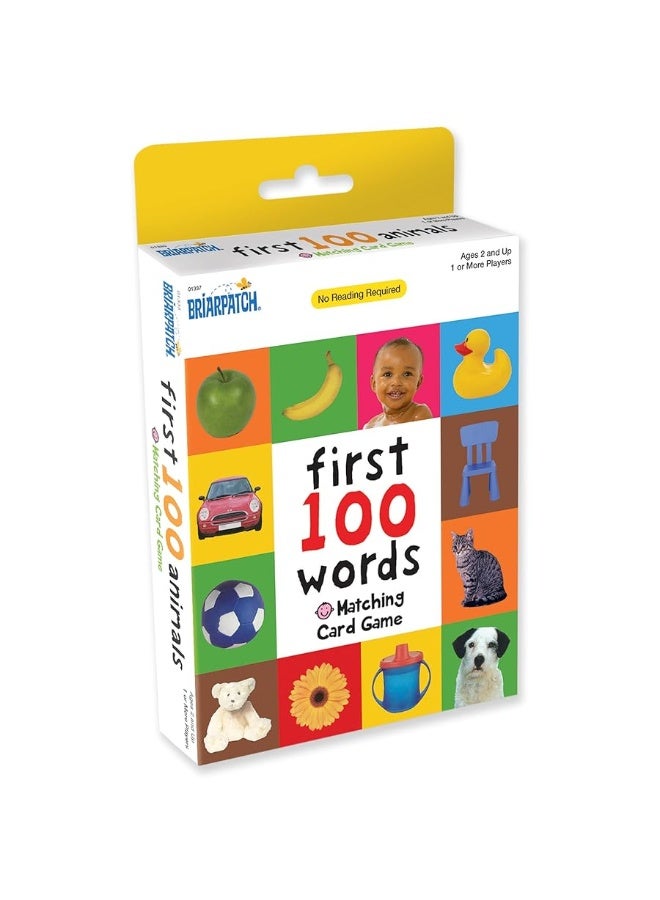 Briarpatch, First 100 Words Matching, Kids Early Learning Card Game Activities, Travel Game for Preschoolers and Family, Ages 2+ - Image 1