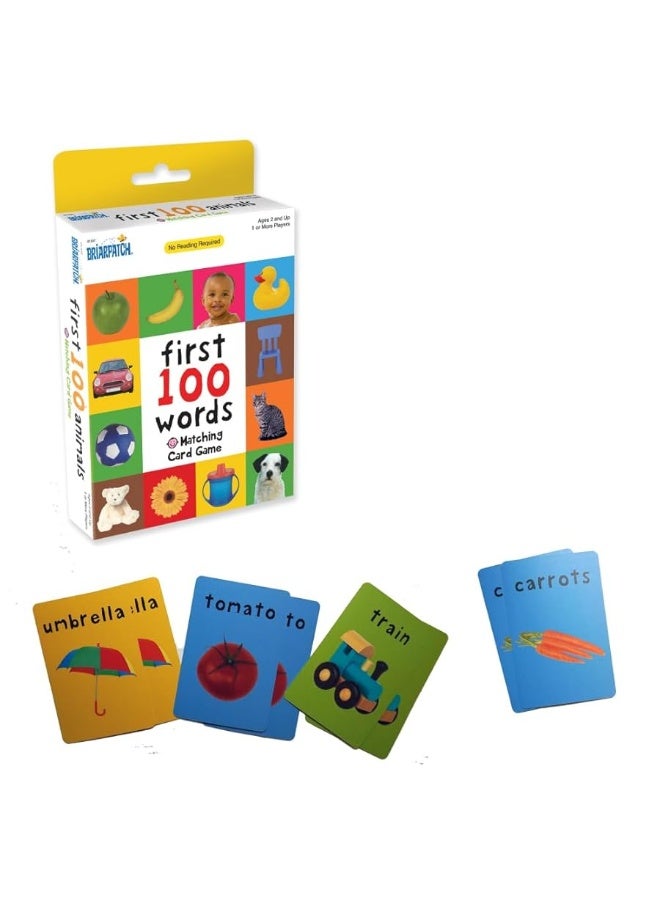 Briarpatch, First 100 Words Matching, Kids Early Learning Card Game Activities, Travel Game for Preschoolers and Family, Ages 2+ - Image 4