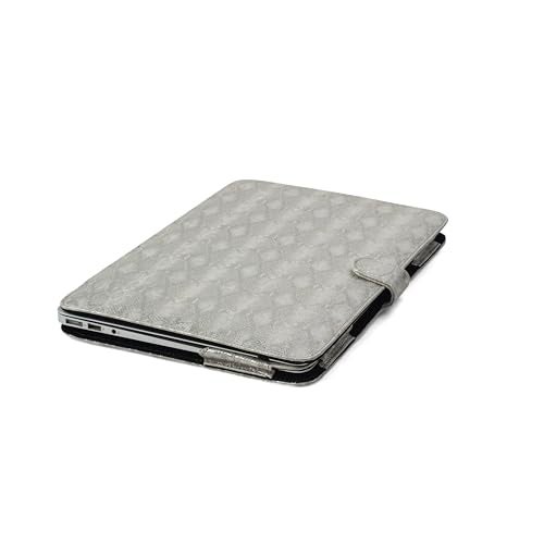 ENTHOPIA 14 Inches Folio Laptop Case Cover Vegan Leather Compatible for MacBook, Lenovo, Hp, Dell &Other Notebooks - Grey - Image 5