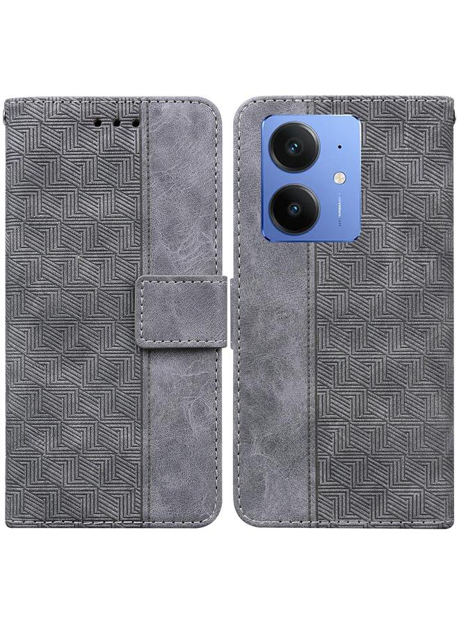 اس-توب جراب هاتف Realme Neo7 SE من الجلد المنقوش هندسيًا - Image 1