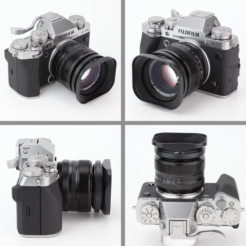 Haoge LH-X53 Bayonet Square Metal Lens Hood for Fujifilm Fuji Fujinon XF 35mm F1.4 R / XF35mmF1.4 R, XF 18mm F2 R / XF18mmF2 R, XF 60mm F2.4 R Macro / XF60mmF2.4 R Macro Lens - Image 5