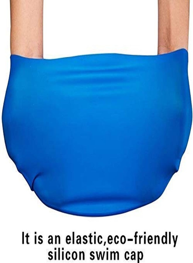 DRAUSS One Piece Girl's Synthetic Digital Printed Swimming Costume in Frock Style with 1 Swimming Cap, 1 Goggles and 1 Swimming Ring. Blue - Image 2