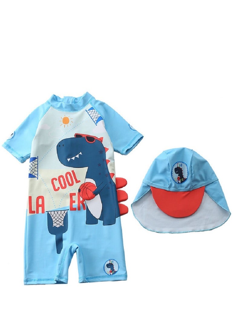 Fashion Kids Cartoon Print Swimsuit - Image 1