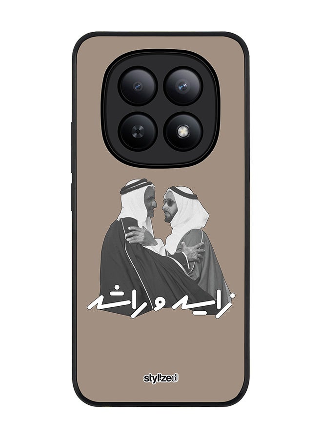 For Xiaomi Redmi Note 15 5G / Poco M8 Case,Slim fit Camera Protection, Shockproof Thin Phone cover  - Sheikh Zayed And Sheikh Rashid Warm Grey