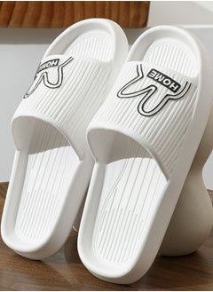 New anti slip flat bottom slippers white