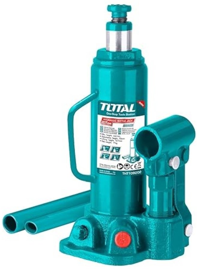 Total Tools Total Hydraulic bottle jack 12 Ton with Safety Valve THT109122 - Image 2