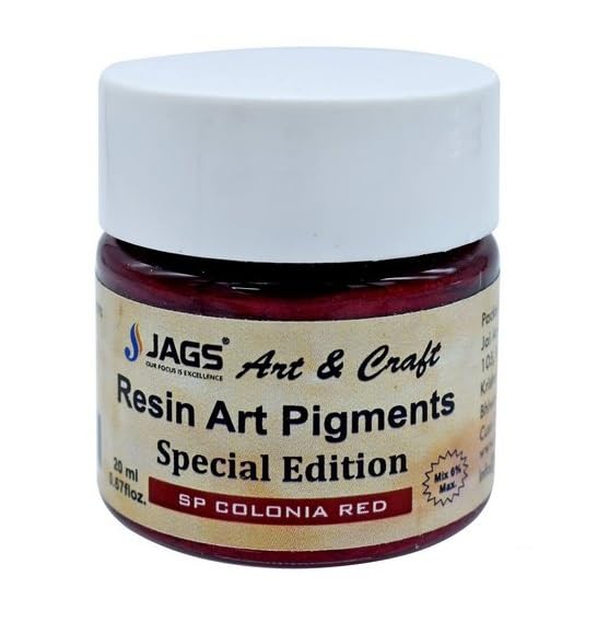 Generic MFH Resin Art Pigments 20ML Sp Heirloom White AND RED PACK OF 2 COMBO  - Image 2