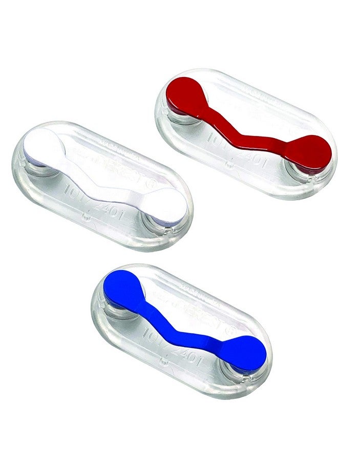 ReadeREST Stainless Magnetic Eyeglass Holder Id Badge Accessory In Blue Red And White Ideal For Daily Wear Holds Glasses Safely Easytouse And Strong Neodymium Magnets Multipack (3Pack) - Image 1
