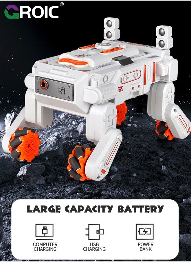 GROIC - RC Tank Car Shooting Water Bullets, Remote Control Stunt Car Vehicle RC Robot Dog Mechanical, RC Tank That Shoots Gesture Stunt RC Robot Dog 360° All Terrain RC Water Bullets Robot Dog - Image 1