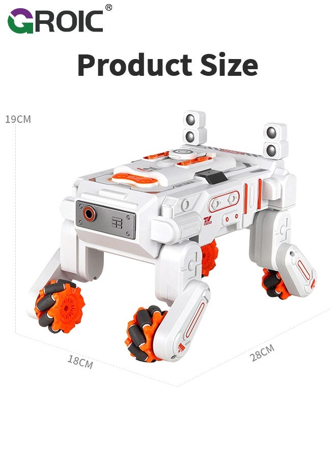 GROIC - RC Tank Car Shooting Water Bullets, Remote Control Stunt Car Vehicle RC Robot Dog Mechanical, RC Tank That Shoots Gesture Stunt RC Robot Dog 360° All Terrain RC Water Bullets Robot Dog - Image 1