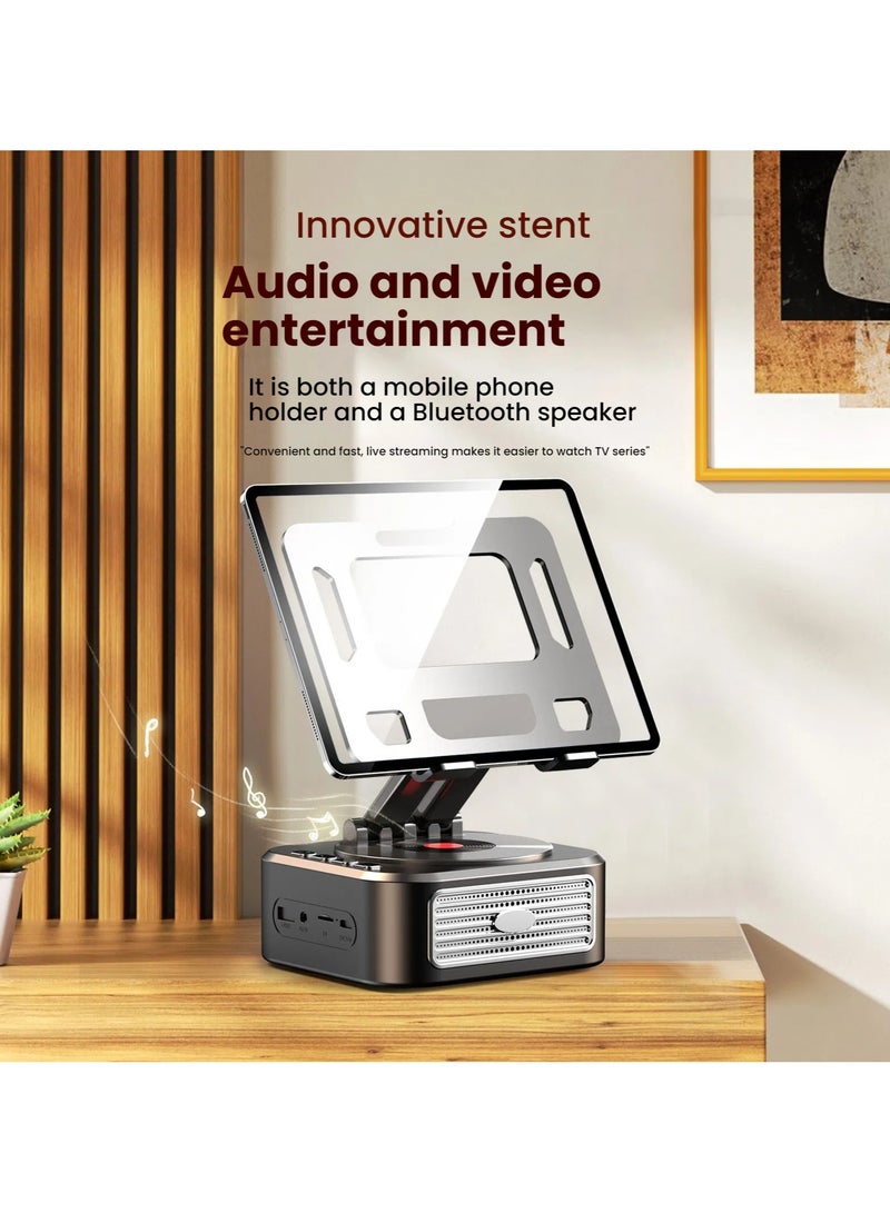 Innovative multi-functional all-in-one: tablet stand + Bluetooth speaker + rechargeable battery, a must-have for a convenient travelling. - Image 2