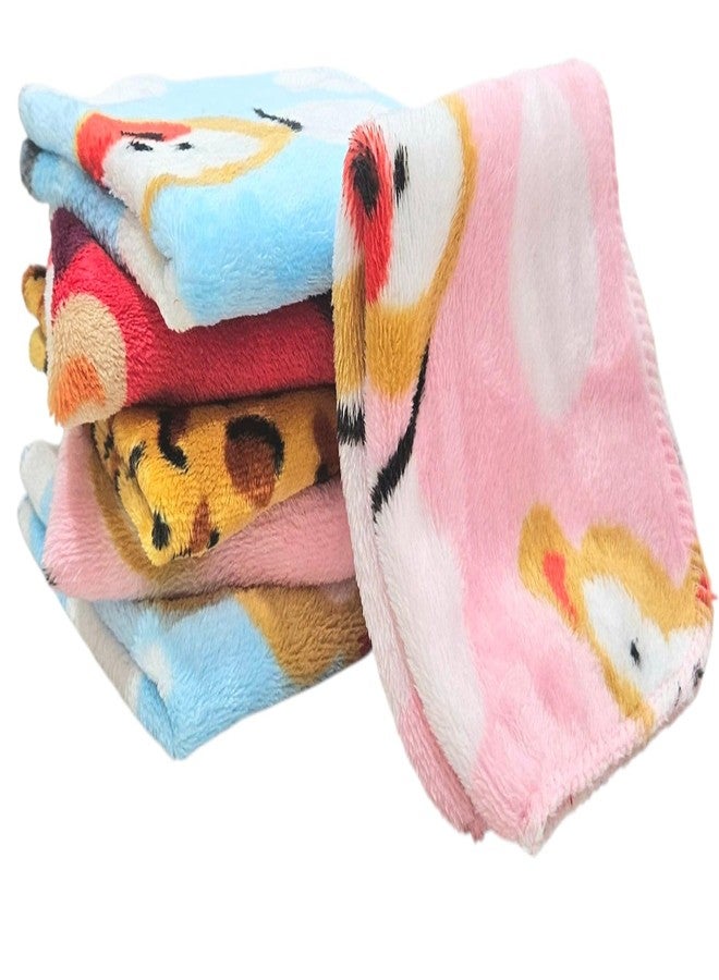 First Kick Microfiber Coral Fleece Baby Face Towels, Soft and Absorbent Wash Clothes for Newborns, Infants and Toddlers, Gentle on Delicate Skin for Face Hands and Body, 10x10 Inch (10 Pcs) - Image 2