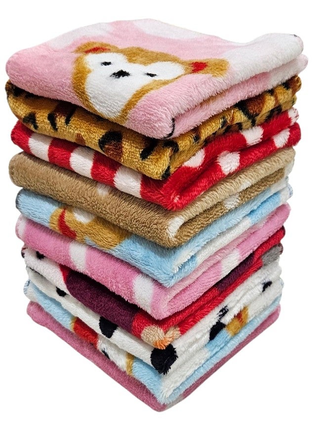 First Kick Microfiber Coral Fleece Baby Face Towels, Soft and Absorbent Wash Clothes for Newborns, Infants and Toddlers, Gentle on Delicate Skin for Face Hands and Body, 10x10 Inch (10 Pcs) - Image 1