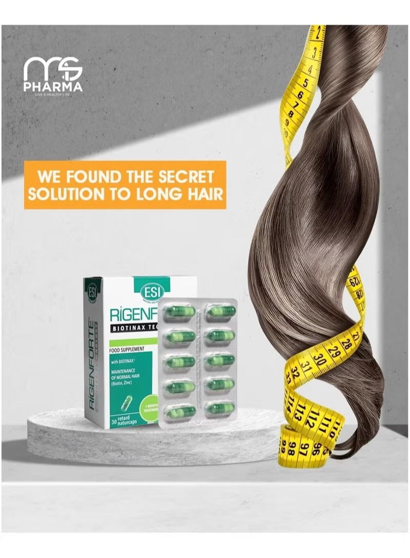 ESI مكمل الشعر، 30 كبسولة طبيعية - تركيبة بيوتينكس مع البيوتين والزنك والنحاس وفيتامين E و.... - Image 2