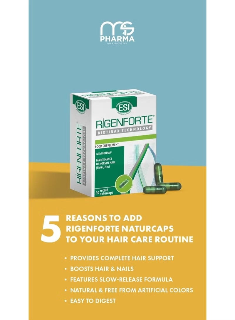 ESI مكمل الشعر، 30 كبسولة طبيعية - تركيبة بيوتينكس مع البيوتين والزنك والنحاس وفيتامين E و.... - Image 3