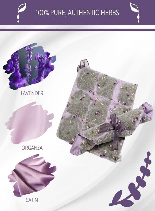 Sonoma Lavender أكياس معطرة برائحة الخزامى المجفف من سونوما، تُستخدم كبطانة للأدراج والخزائن، ومعطر جو طبيعي للمنزل، وحقائب السفر، والحقائب، والغرف، والخزائن. - Image 4