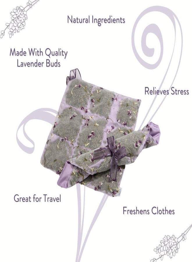 Sonoma Lavender أكياس معطرة برائحة الخزامى المجفف من سونوما، تُستخدم كبطانة للأدراج والخزائن، ومعطر جو طبيعي للمنزل، وحقائب السفر، والحقائب، والغرف، والخزائن. - Image 3