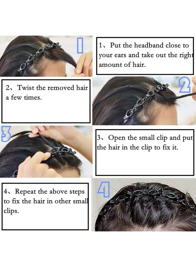 BHARATGAURAV - Hair Accessories Bharatgaurav Hair Styling Headband Hoop Hair Band Accessories Hair Hairstyle Hairpin Alligator Clips For Makeup Washing Face Yoga And So On (Pack Of 2)  - Image 4