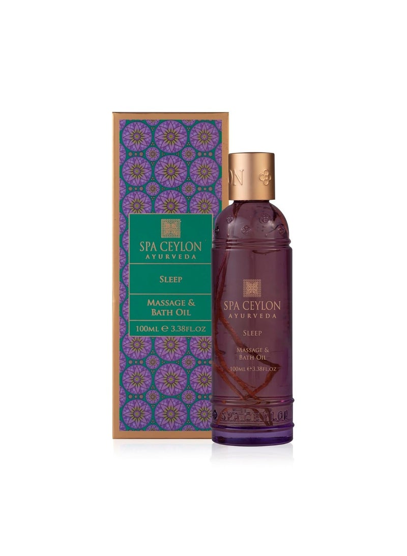 Spa Ceylon Sleep Massage & Bath Oil | Natural Therapy Blend | Ayurveda Wellness 100ml - Image 1