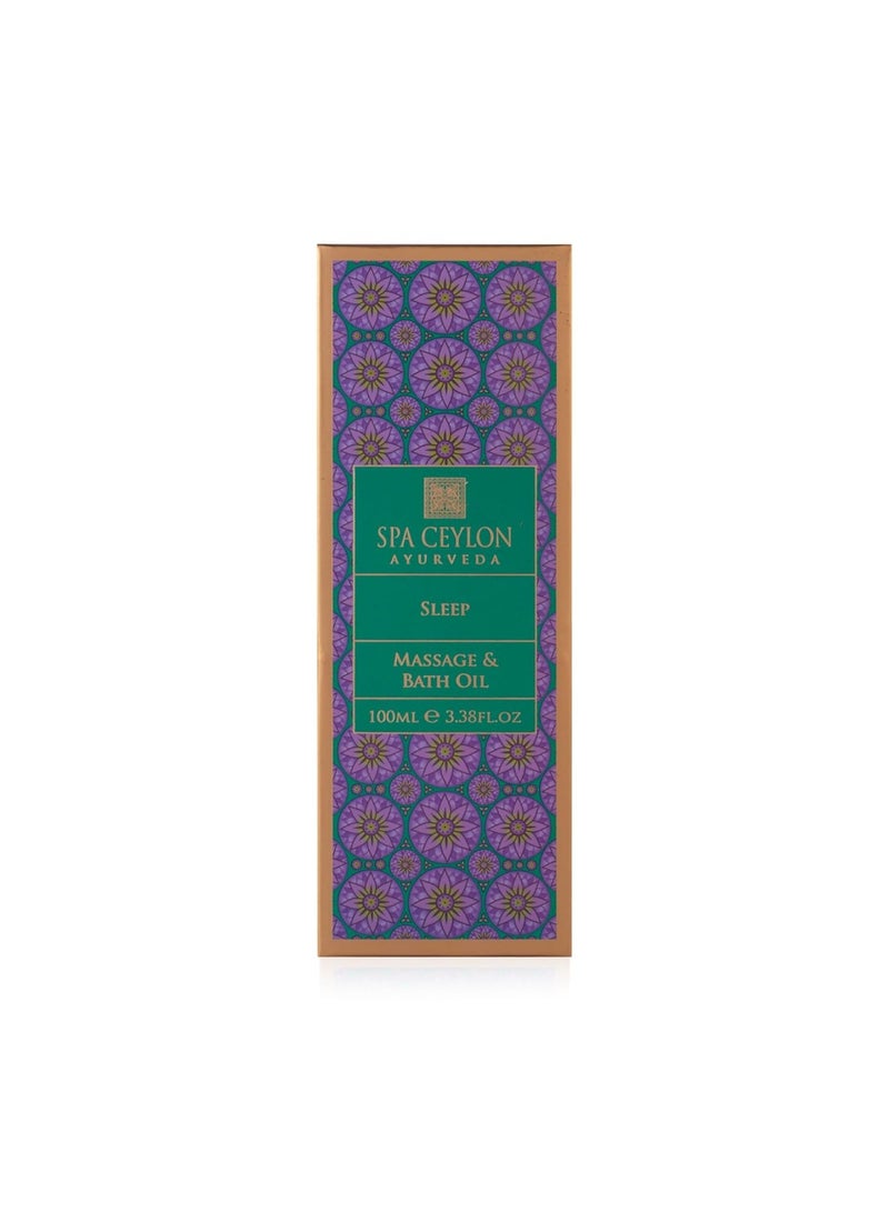 Spa Ceylon Sleep Massage & Bath Oil | Natural Therapy Blend | Ayurveda Wellness 100ml - Image 4