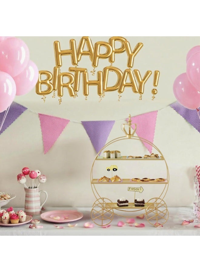 كيلا حامل كعك على شكل تاج، حامل عرض حلويات على الطراز الأوروبي، صينية تقديم متعددة الطبقات، زينة للحلويات لحفلات الزفاف وأعياد الميلاد وشاي بعد الظهر - Image 3