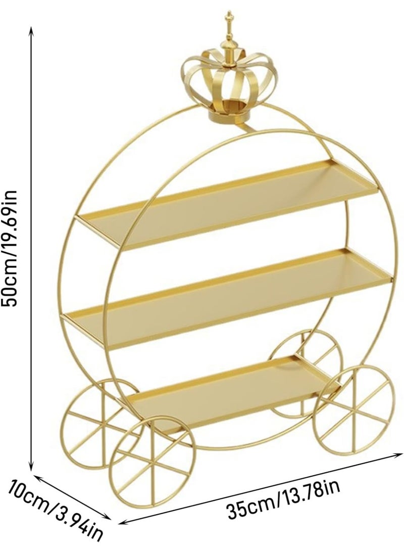 كيلا حامل كعك على شكل تاج، حامل عرض حلويات على الطراز الأوروبي، صينية تقديم متعددة الطبقات، زينة للحلويات لحفلات الزفاف وأعياد الميلاد وشاي بعد الظهر - Image 2