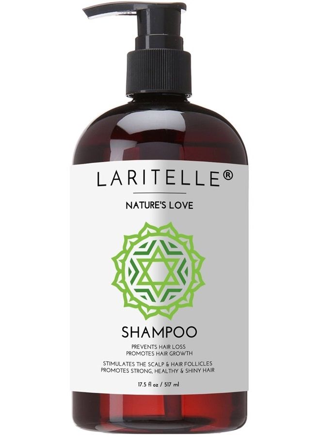 Laritelle Organic Shampoo 17.5 oz | Organic Quinoa + Keratin + Follicle Stimulating Rosemary, Ginger & Grapefruit | Hair Loss Prevention, Clarifying, Softening, Strengthening | NO GMO. Vegan - Image 1