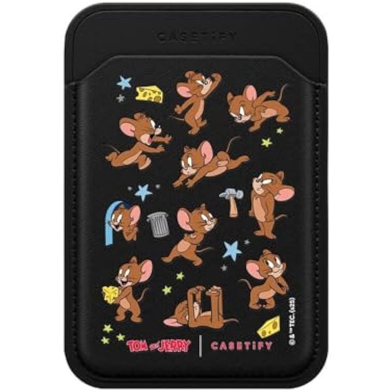 Casetify BioVeg Wallet 【Tom and Jerry Colab/Compatible with Magsafe】 - Jerry - Black - Image 1