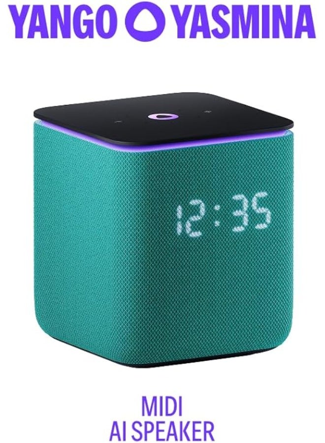 Yasmina Yango Yasmina Midi | Smart AI Speaker | Premium Sound, Deep Bass & Stereo Pairing | Speaks English & Arabic | YangoPlay unlimited Movies, Series, Music, Quran | Kids Teacher & Translator - Image 1