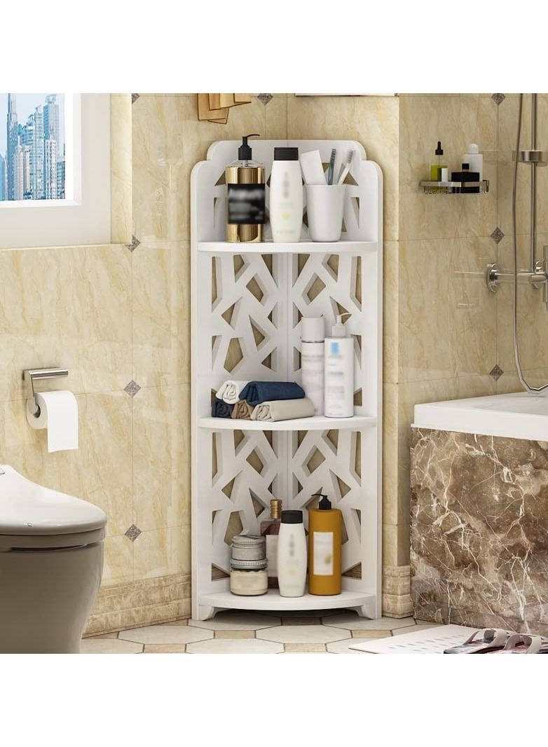 LINGWEI Corner Stand Bathroom Corner Shelf Storage Organizer For Bathroom  - Image 1