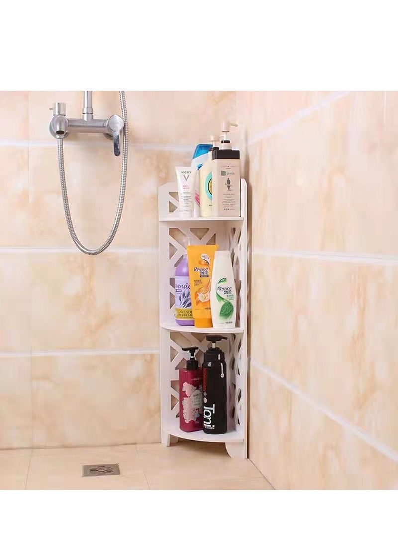 LINGWEI Corner Stand Bathroom Corner Shelf Storage Organizer For Bathroom  - Image 4