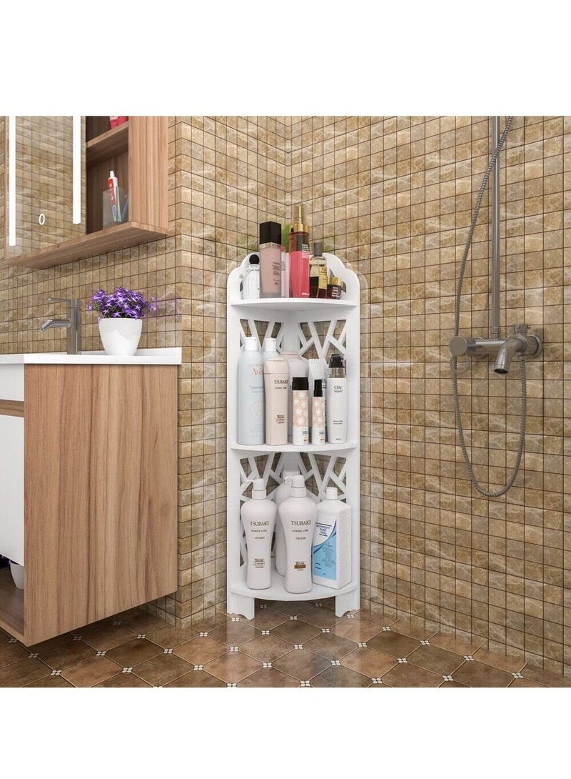 LINGWEI Corner Stand Bathroom Corner Shelf Storage Organizer For Bathroom  - Image 3