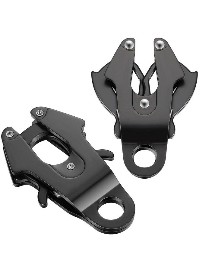 Reginary 2 Pcs Frog Clip Dog Leash Clip for Linking Black Pet Collar Clasp Quick Release Frog Cable Dog Leash Buckle Chain Replacement Clasp - Image 1