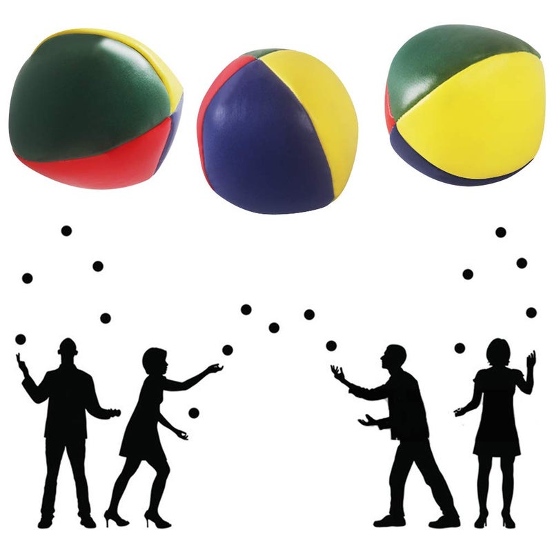 Heqishun 6 Pack Soft Juggling Balls for Beginners Juggle Balls Bulk Set for Juggler, Kids and Adults - Image 3