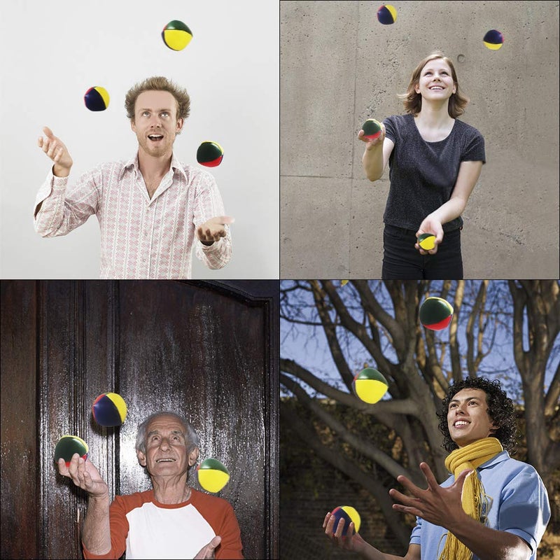 Heqishun 6 Pack Soft Juggling Balls for Beginners Juggle Balls Bulk Set for Juggler, Kids and Adults - Image 2