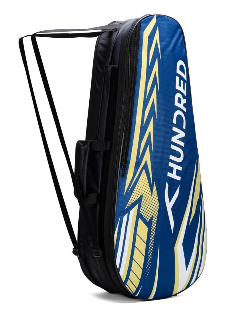 HUNDRED Urban Pod Badminton Kit-Bag| Unisex | Material: Polyester | 3 Spacious Compartments | Double Zipper Closure - Image 1