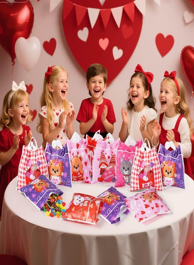 Funnymoom أكياس هدايا بلاستيكية من Funnymoom، 60 قطعة، لعيد الحب. أكياس هدايا لحفلات عيد الحب، أكياس برباط على شكل حيوانات لطيفة، مثالية لتوزيع الهدايا في حفلات عيد الحب، وهدايا الأطفال في الفصول الدراسية. - Image 5