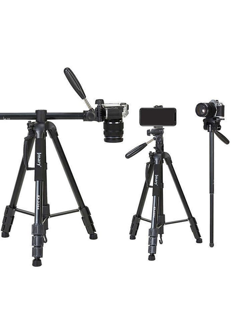 Jmary Jmary KP-2274 CameraAluminium Tripod with 4 Sections Professional Detachable Monopod Tripod with 360 Degree Head Quick Release Plate - Image 1