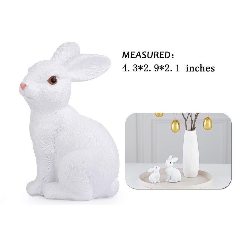 MAIBAOTA Large White Bunny Decor Easter Decoration for Home Spring Decoration for Home Table Decor Rabbit Figurines - Image 5