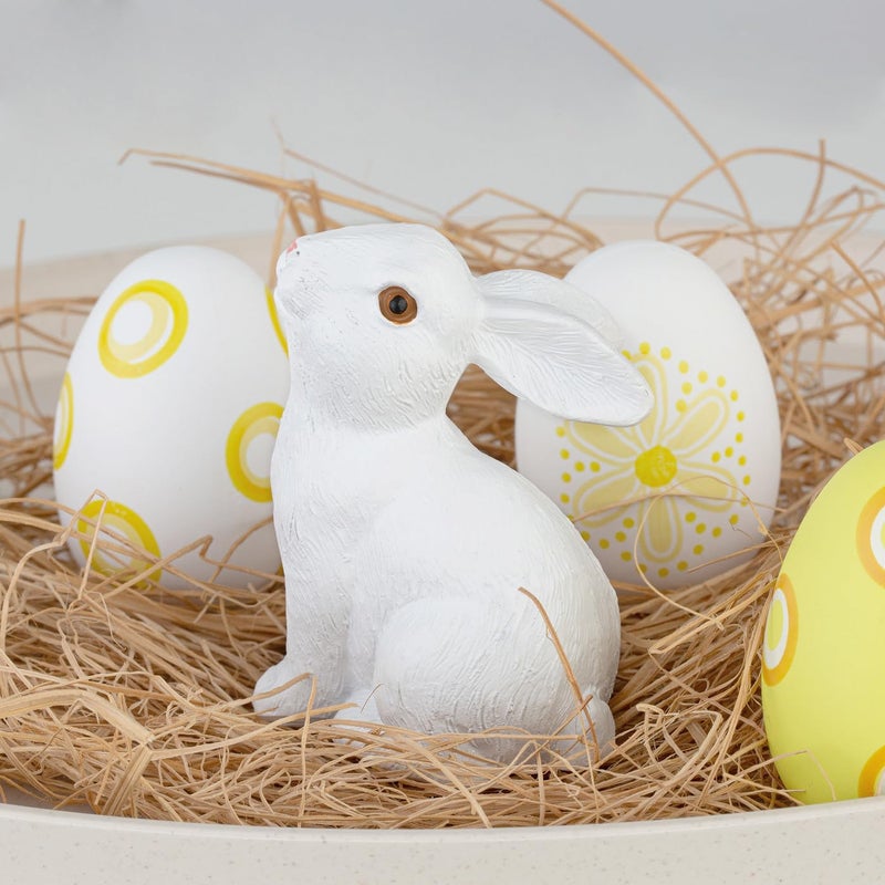 MAIBAOTA Large White Bunny Decor Easter Decoration for Home Spring Decoration for Home Table Decor Rabbit Figurines - Image 3